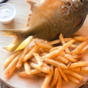 Fried Golden Pomfret    زبيدي مقلي