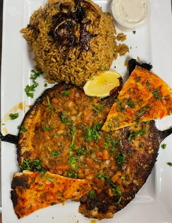 Grilled Golden Pomfret   زبيدي مشوي